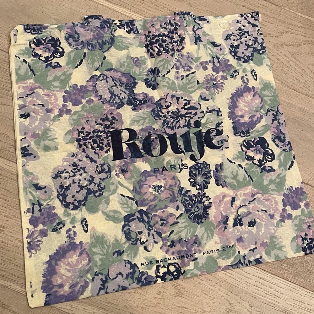 Blue Rouje linen Bag